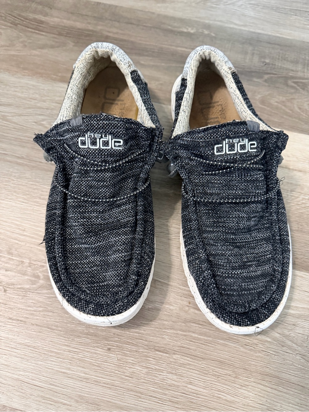 Hey Dude Wally Stretch Casual Shoes - Black